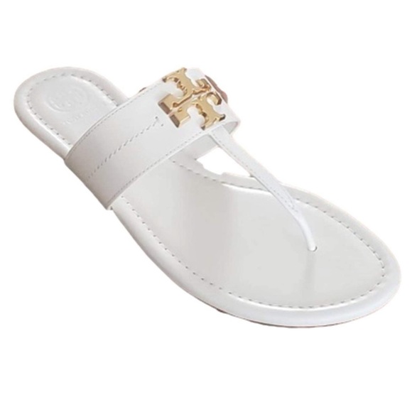 Tory Burch Shoes - Tory Burch Everly Flat Thong Tumbled LeatherSandal